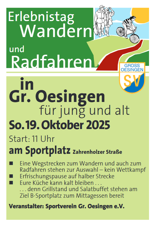 Wander- und Radfahrtag am 19.10.